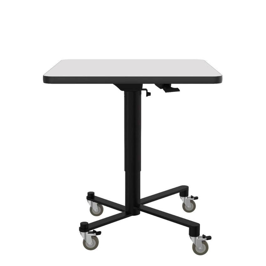 NPS Air - Lift Flipping Top Nesting Cafe Table, 30" Square, Whiteboard Top, Mdf Core, Protect Edge (NPS - ACT330MDPEWB) - SchoolOutlet
