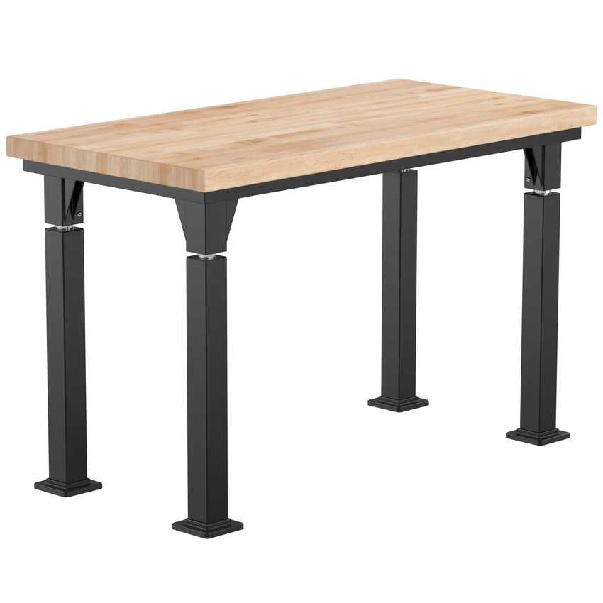 National Public Seating Heavy Duty Table with Aero - Lift Legs Signature Frame 24"W x 48"D x 24 - 32"H (NPS - ALT10 - SI - 2448X) - SchoolOutlet