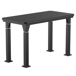 National Public Seating Heavy Duty Table with Aero-Lift Legs Signature Frame 24"W x 48"L x 27-42"H (NPS-ALT10-SI-2448X)