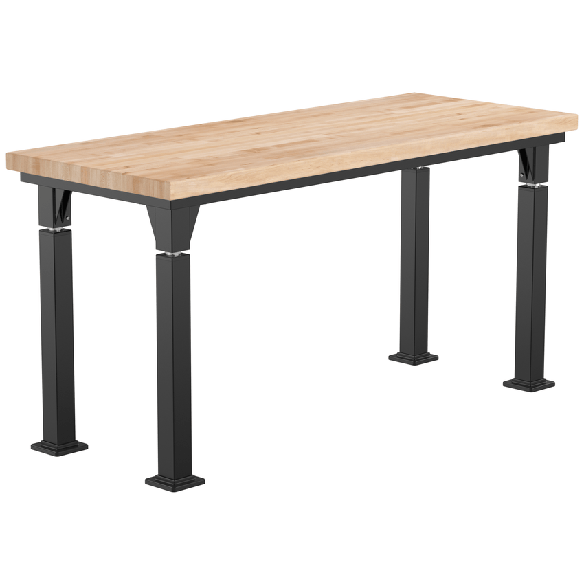 National Public Seating Heavy Duty Table with Aero - Lift Legs Signature Frame 24"W x 60"D x 24 - 32"H (NPS - ALT10 - SI - 2460X) - SchoolOutlet
