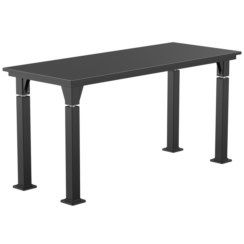 National Public Seating Heavy Duty Table with Aero - Lift Legs Signature Frame 24"W x 60"D x 24 - 32"H (NPS - ALT10 - SI - 2460X) - SchoolOutlet