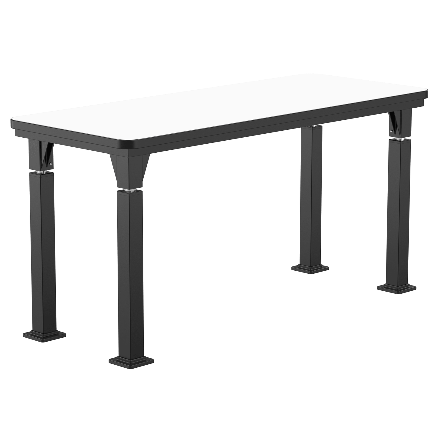 National Public Seating Heavy Duty Table with Aero - Lift Legs Signature Frame 24"W x 60"D x 24 - 32"H (NPS - ALT10 - SI - 2460X) - SchoolOutlet