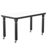 National Public Seating Heavy Duty Table with Aero - Lift Legs Signature Frame 24