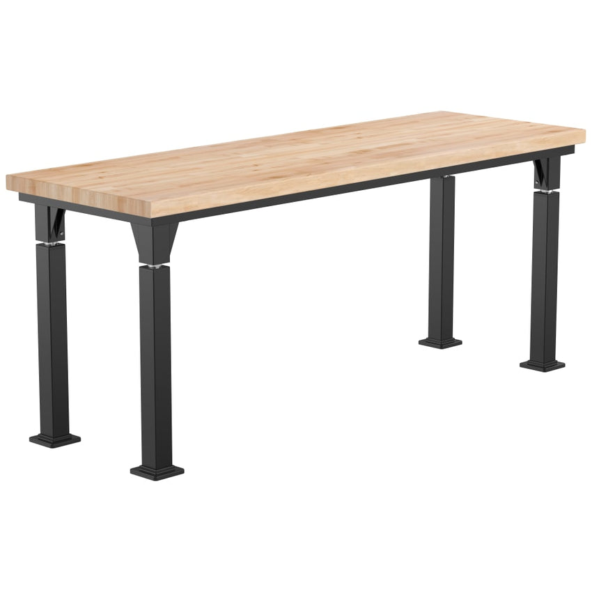 National Public Seating Heavy Duty Table with Aero - Lift Legs Signature Frame 24"W x 72"L x 27 - 42"H (NPS - ALT10 - SI - 2472X) - SchoolOutlet