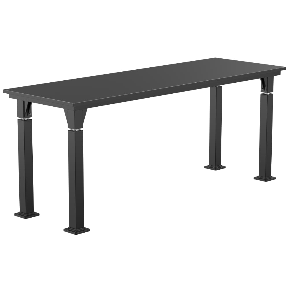 National Public Seating Heavy Duty Table with Aero - Lift Legs Signature Frame 24"W x 72"L x 27 - 42"H (NPS - ALT10 - SI - 2472X) - SchoolOutlet