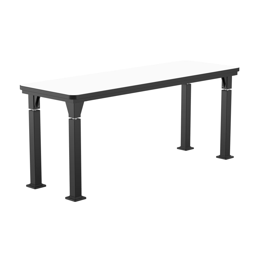National Public Seating Heavy Duty Table with Aero - Lift Legs Signature Frame 24"W x 72"L x 27 - 42"H (NPS - ALT10 - SI - 2472X) - SchoolOutlet