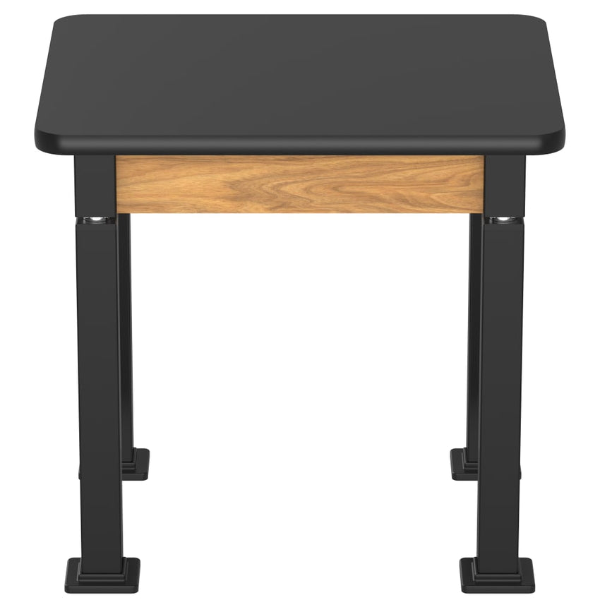National Public Seating Heavy Duty Table with Aero - Lift Legs Wood Frame 24"W x 30"L x 27 - 42"H (NPS - ALT10 - WA - 2430X) - SchoolOutlet