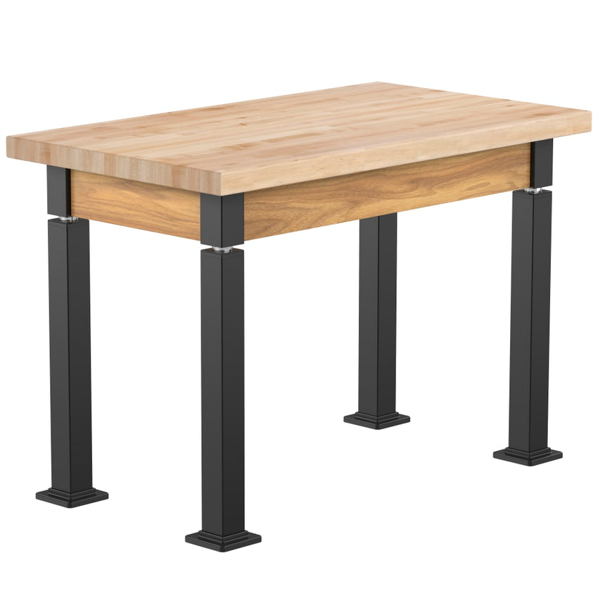 National Public Seating Heavy Duty Table with Aero - Lift Legs Wood Frame 24"W x 42"L x 27 - 42"H (NPS - ALT10 - WA - 2442X) - SchoolOutlet