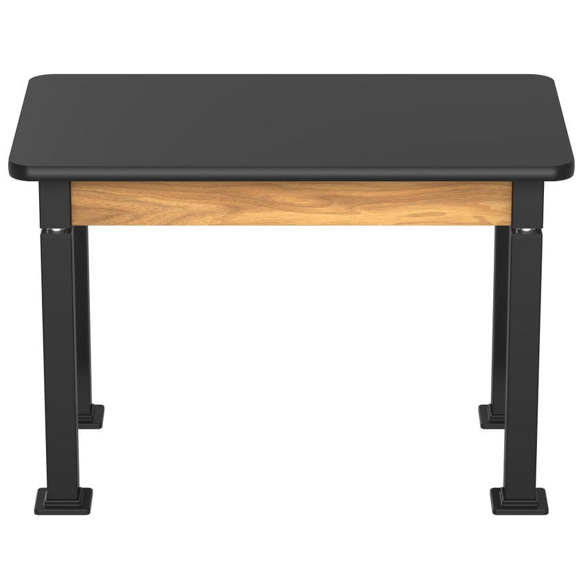 National Public Seating Heavy Duty Table with Aero - Lift Legs Wood Frame 24"W x 42"L x 27 - 42"H (NPS - ALT10 - WA - 2442X) - SchoolOutlet
