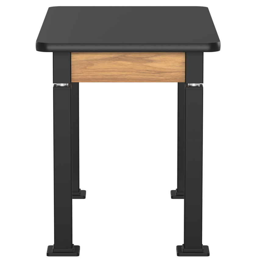 National Public Seating Heavy Duty Table with Aero - Lift Legs Wood Frame 24"W x 42"L x 27 - 42"H (NPS - ALT10 - WA - 2442X) - SchoolOutlet