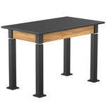 National Public Seating Heavy Duty Table with Aero - Lift Legs Wood Frame 24