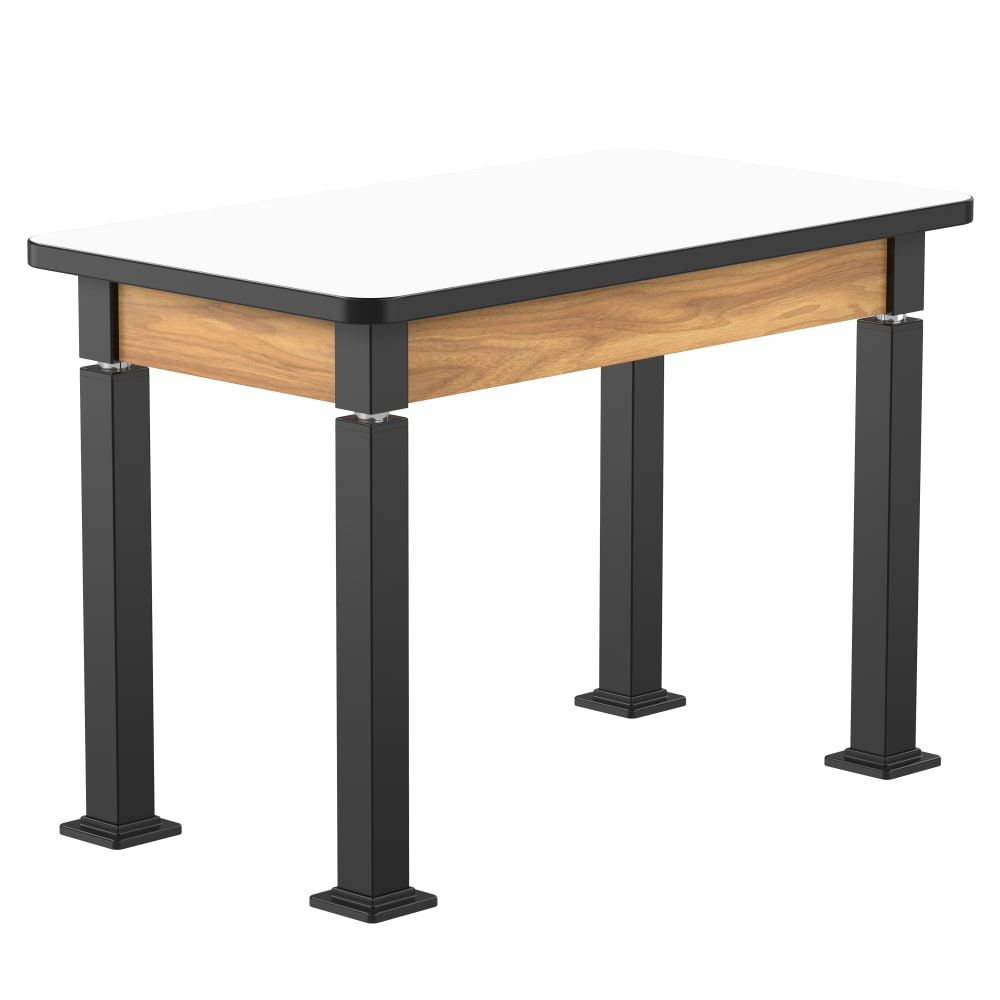 National Public Seating Heavy Duty Table with Aero - Lift Legs Wood Frame 24"W x 42"L x 27 - 42"H (NPS - ALT10 - WA - 2442X) - SchoolOutlet