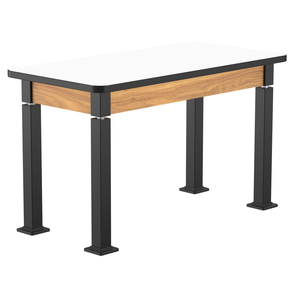 National Public Seating Heavy Duty Table with Aero - Lift Legs Wood Frame 24"W x 48"D x 24 - 32"H (NPS - ALT10 - WA - 2448X) - SchoolOutlet