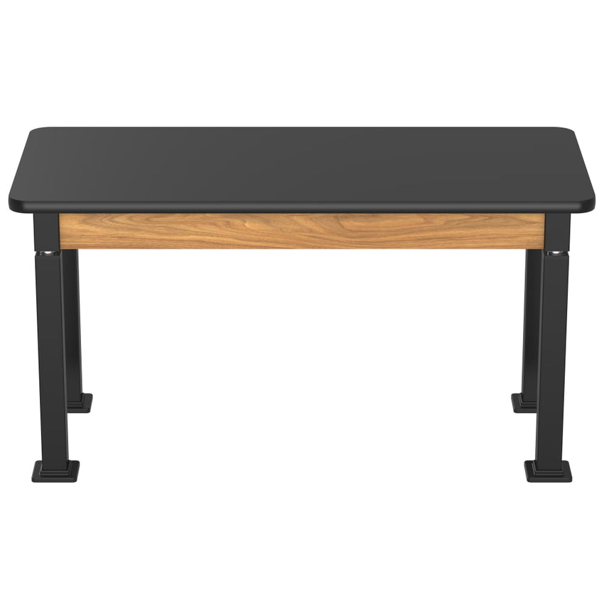 National Public Seating Heavy Duty Table with Aero - Lift Legs Wood Frame 24"W x 54"L x 27 - 42"H (NPS - ALT10 - WA - 2454X) - SchoolOutlet