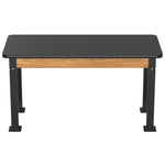 National Public Seating Heavy Duty Table with Aero - Lift Legs Wood Frame 24