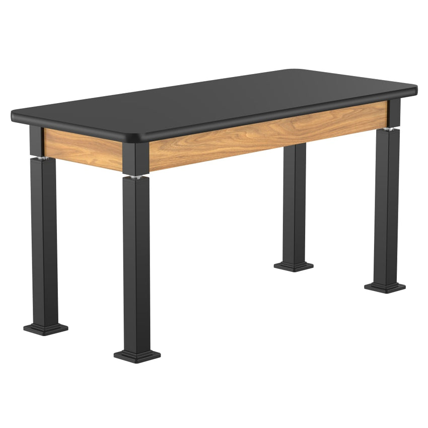 National Public Seating Heavy Duty Table with Aero - Lift Legs Wood Frame 24"W x 54"L x 27 - 42"H (NPS - ALT10 - WA - 2454X) - SchoolOutlet