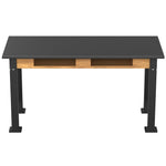 National Public Seating Heavy Duty Table with Aero - Lift Legs Wood Frame 24