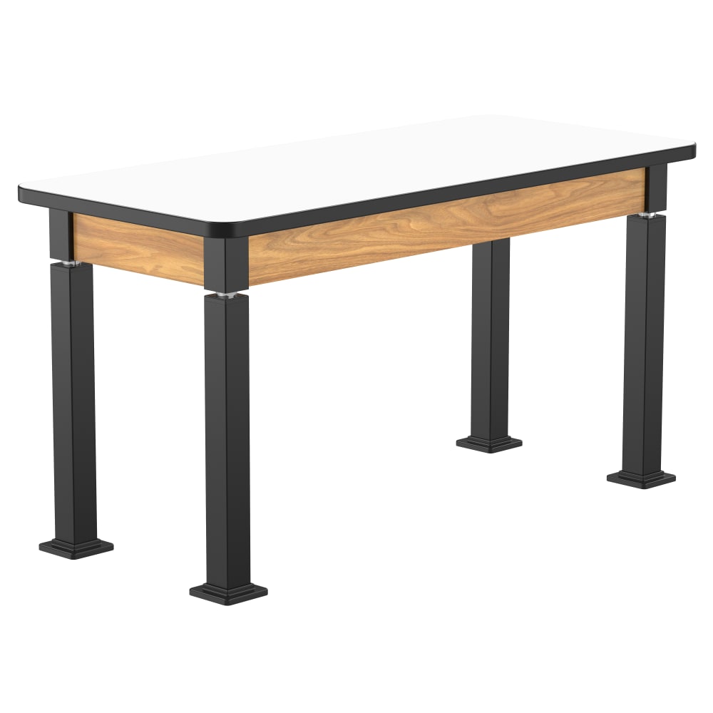 National Public Seating Heavy Duty Table with Aero - Lift Legs Wood Frame 24"W x 54"L x 27 - 42"H (NPS - ALT10 - WA - 2454X) - SchoolOutlet