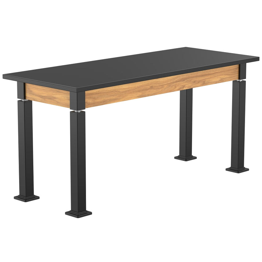 National Public Seating Heavy Duty Table with Aero - Lift Legs Wood Frame 24"W x 60"L x 27 - 42"H (NPS - ALT10 - WA - 2460X) - SchoolOutlet