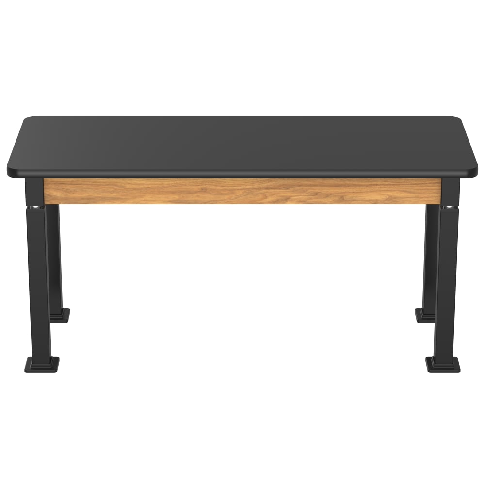 National Public Seating Heavy Duty Table with Aero - Lift Legs Wood Frame 24"W x 60"L x 27 - 42"H (NPS - ALT10 - WA - 2460X) - SchoolOutlet