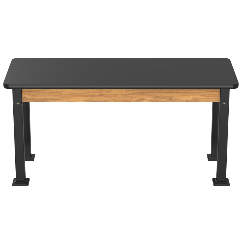 National Public Seating Heavy Duty Table with Aero - Lift Legs Wood Frame 24"W x 60"L x 27 - 42"H (NPS - ALT10 - WA - 2460X) - SchoolOutlet