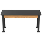 National Public Seating Heavy Duty Table with Aero - Lift Legs Wood Frame 24