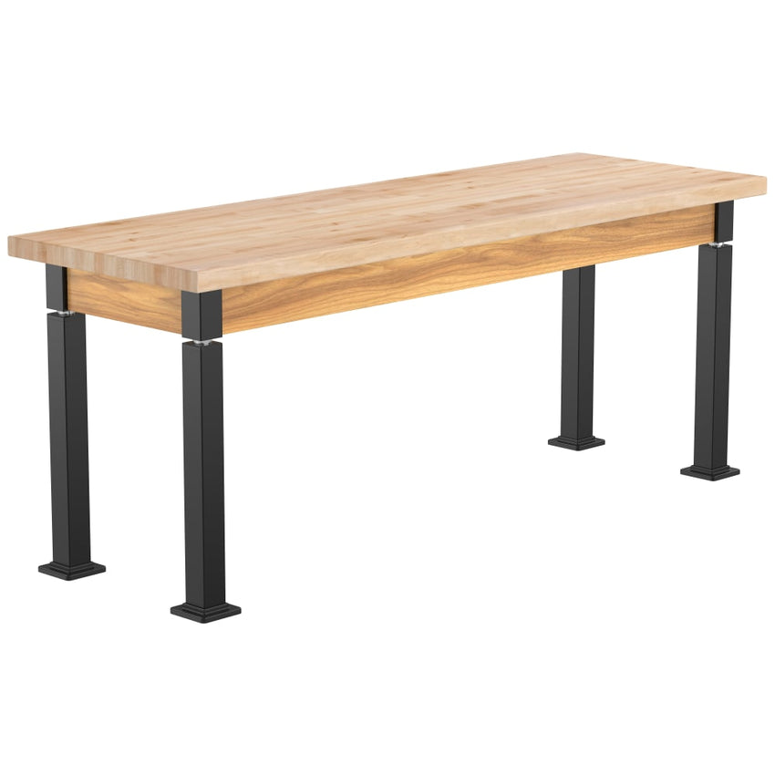 National Public Seating Heavy Duty Table with Aero - Lift Legs Wood Frame 24"W x 72"L x 27 - 42"H (NPS - ALT10 - WA - 2472X) - SchoolOutlet