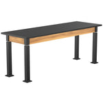 National Public Seating Heavy Duty Table with Aero - Lift Legs Wood Frame 24