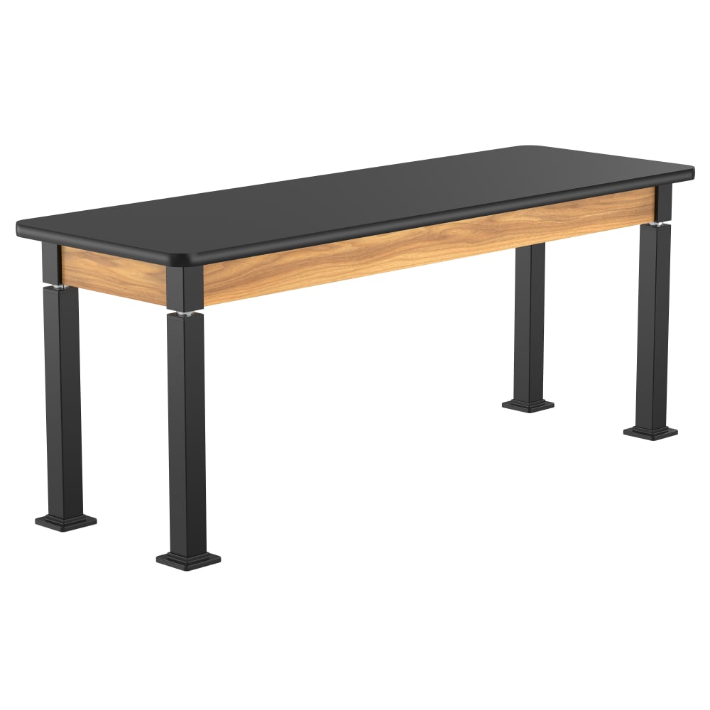 National Public Seating Heavy Duty Table with Aero - Lift Legs Wood Frame 24"W x 72"L x 27 - 42"H (NPS - ALT10 - WA - 2472X) - SchoolOutlet
