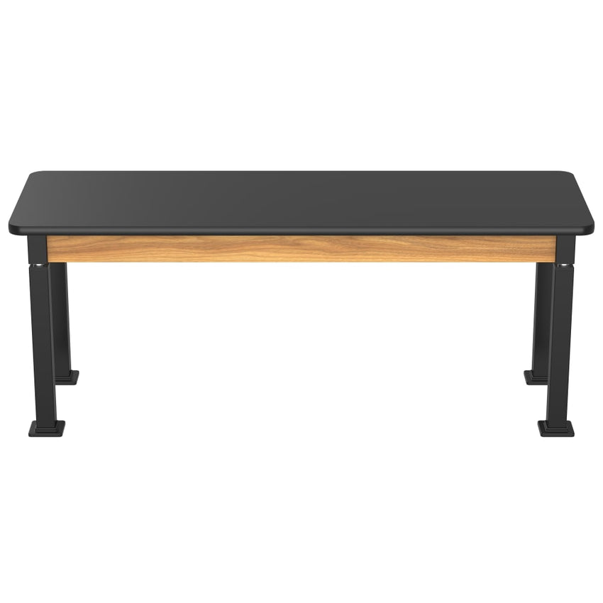 National Public Seating Heavy Duty Table with Aero - Lift Legs Wood Frame 24"W x 72"L x 27 - 42"H (NPS - ALT10 - WA - 2472X) - SchoolOutlet