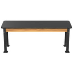 National Public Seating Heavy Duty Table with Aero - Lift Legs Wood Frame 24