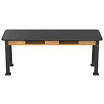National Public Seating Heavy Duty Table with Aero - Lift Legs Wood Frame 24