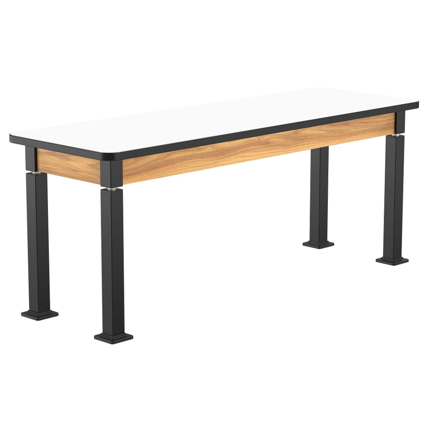 National Public Seating Heavy Duty Table with Aero - Lift Legs Wood Frame 24"W x 72"L x 27 - 42"H (NPS - ALT10 - WA - 2472X) - SchoolOutlet