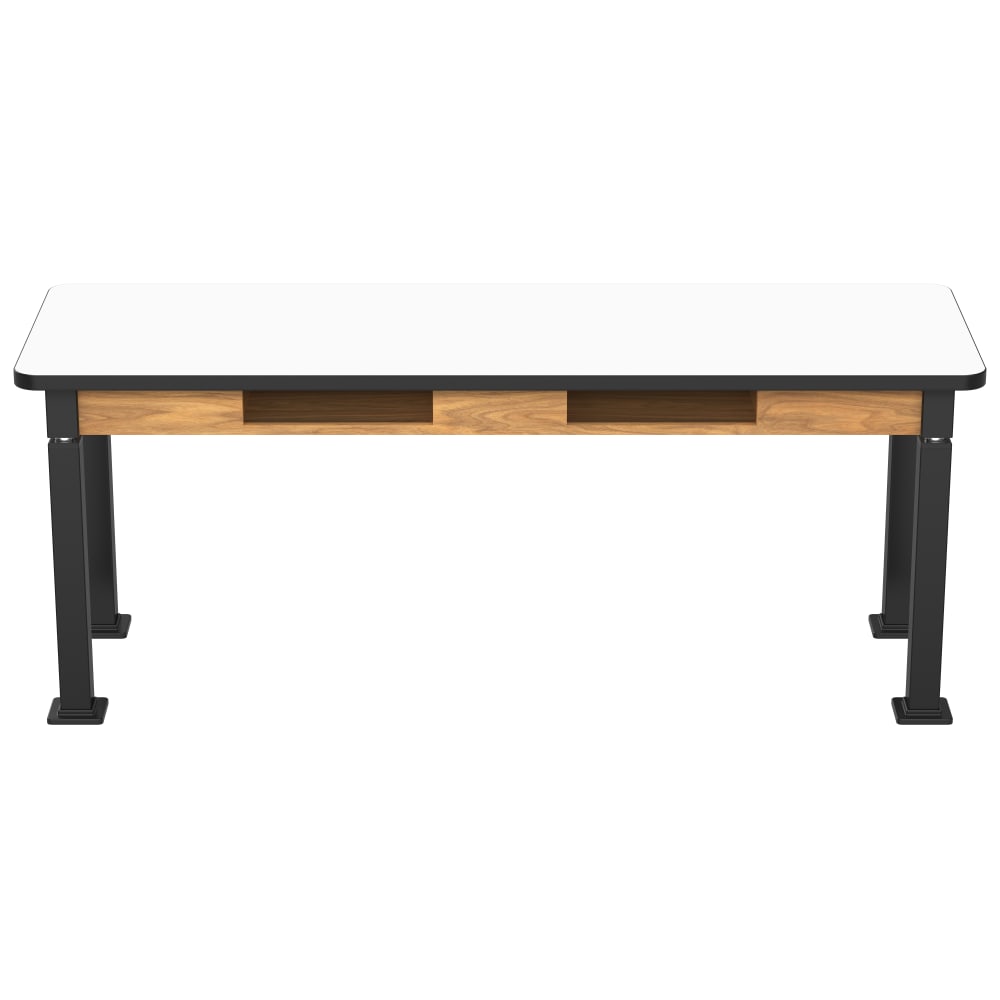 National Public Seating Heavy Duty Table with Aero - Lift Legs Wood Frame 24"W x 72"L x 27 - 42"H (NPS - ALT10 - WA - 2472X) - SchoolOutlet