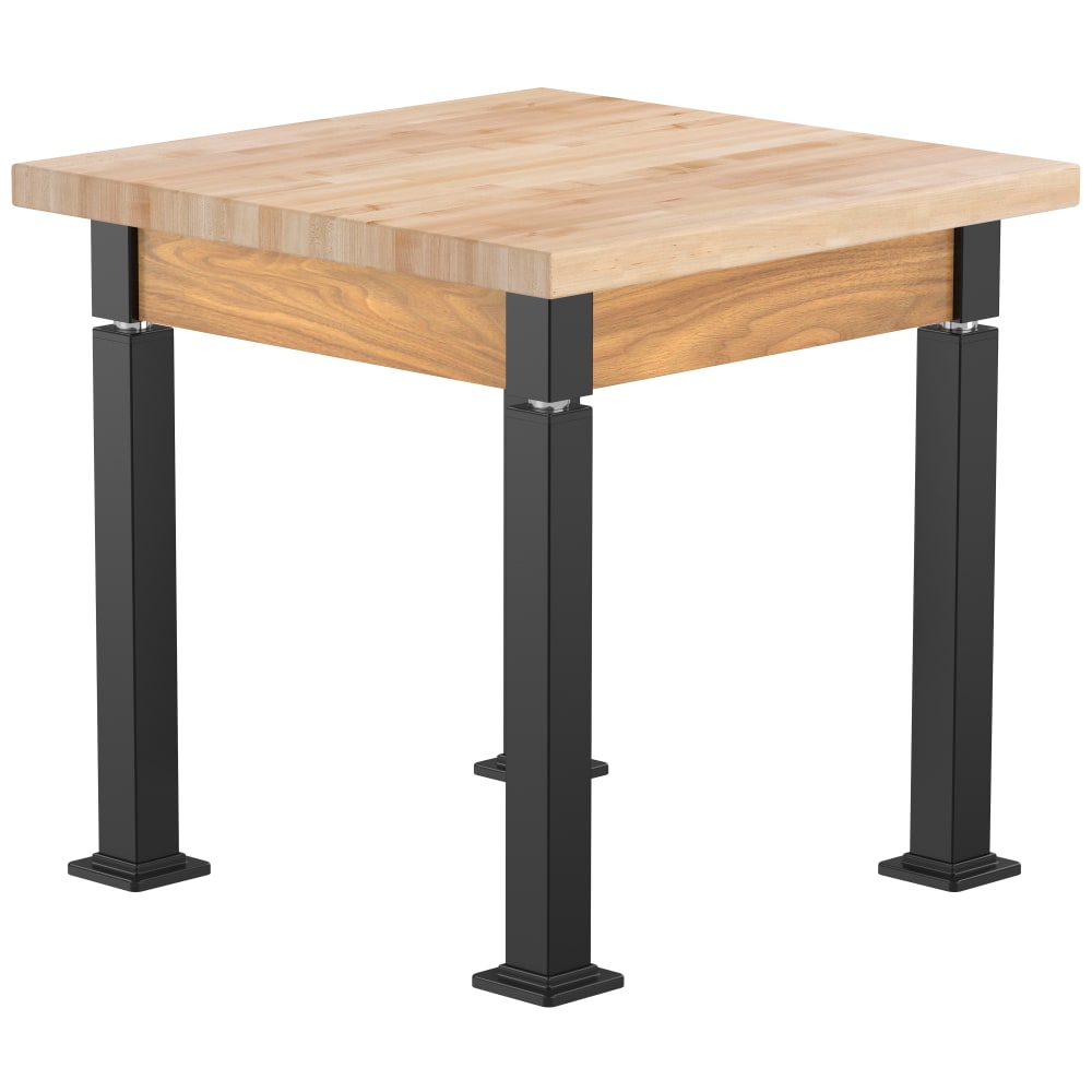 National Public Seating Heavy Duty Table with Aero - Lift Legs Wood Frame 30"W x 30"L x 27 - 42"H (NPS - ALT10 - WA - 3030X) - SchoolOutlet