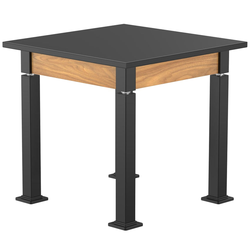 National Public Seating Heavy Duty Table with Aero - Lift Legs Wood Frame 30"W x 30"L x 27 - 42"H (NPS - ALT10 - WA - 3030X) - SchoolOutlet