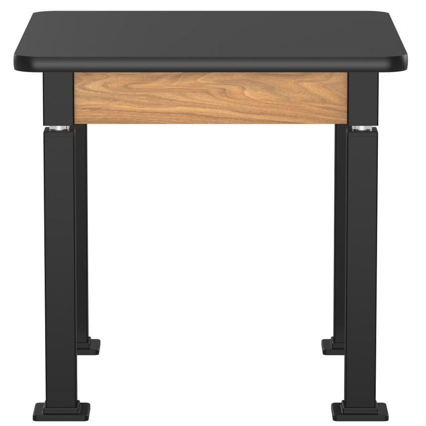 National Public Seating Heavy Duty Table with Aero - Lift Legs Wood Frame 30"W x 30"L x 27 - 42"H (NPS - ALT10 - WA - 3030X) - SchoolOutlet