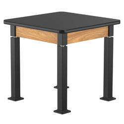National Public Seating Heavy Duty Table with Aero-Lift Legs Wood Frame 30"W x 30"L x 27-42"H (NPS-ALT10-WA-3030X)