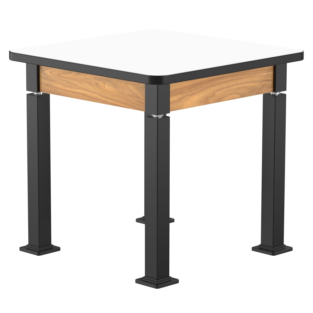 National Public Seating Heavy Duty Table with Aero - Lift Legs Wood Frame 30"W x 30"L x 27 - 42"H (NPS - ALT10 - WA - 3030X) - SchoolOutlet