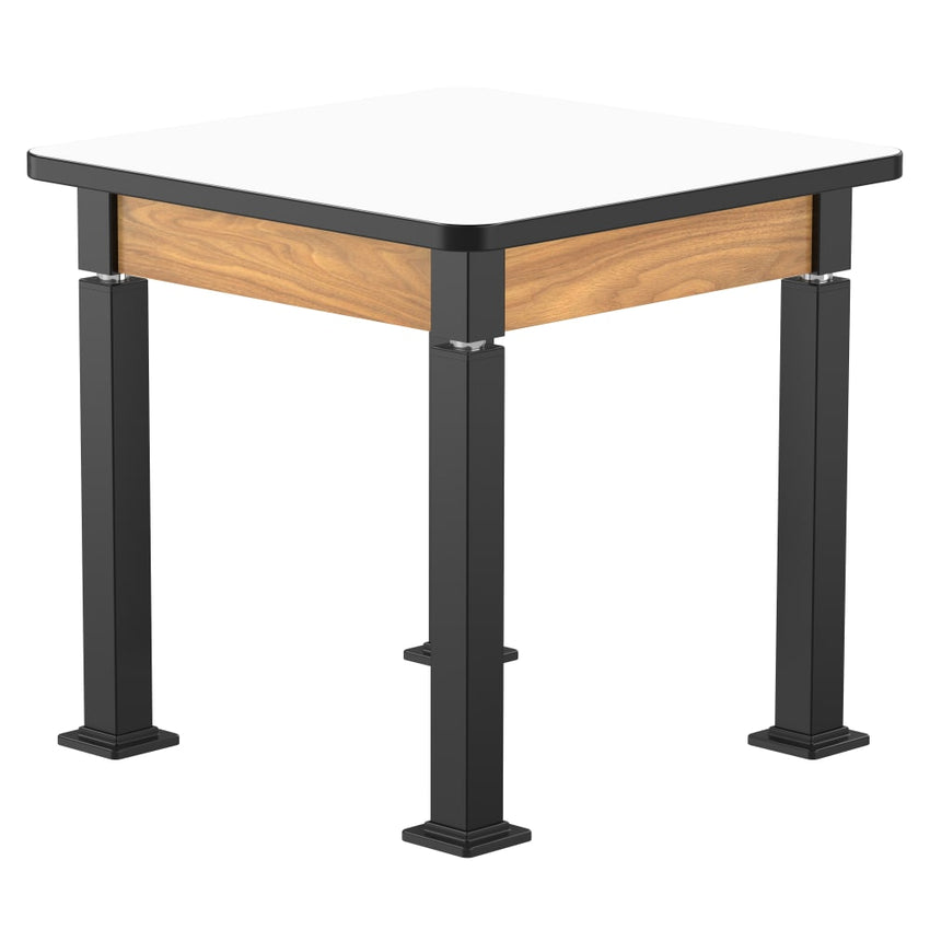 National Public Seating Heavy Duty Table with Aero - Lift Legs Wood Frame 30"W x 30"L x 27 - 42"H (NPS - ALT10 - WA - 3030X) - SchoolOutlet