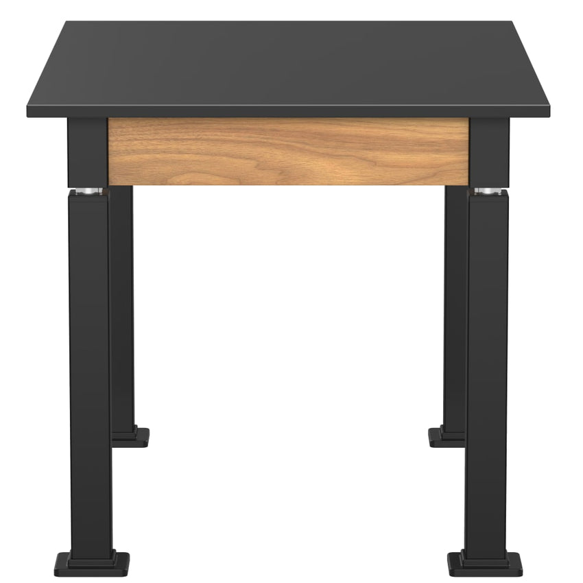 National Public Seating Heavy Duty Table with Aero - Lift Legs Wood Frame 30"W x 42"L x 27 - 42"H (NPS - ALT10 - WA - 3042X) - SchoolOutlet