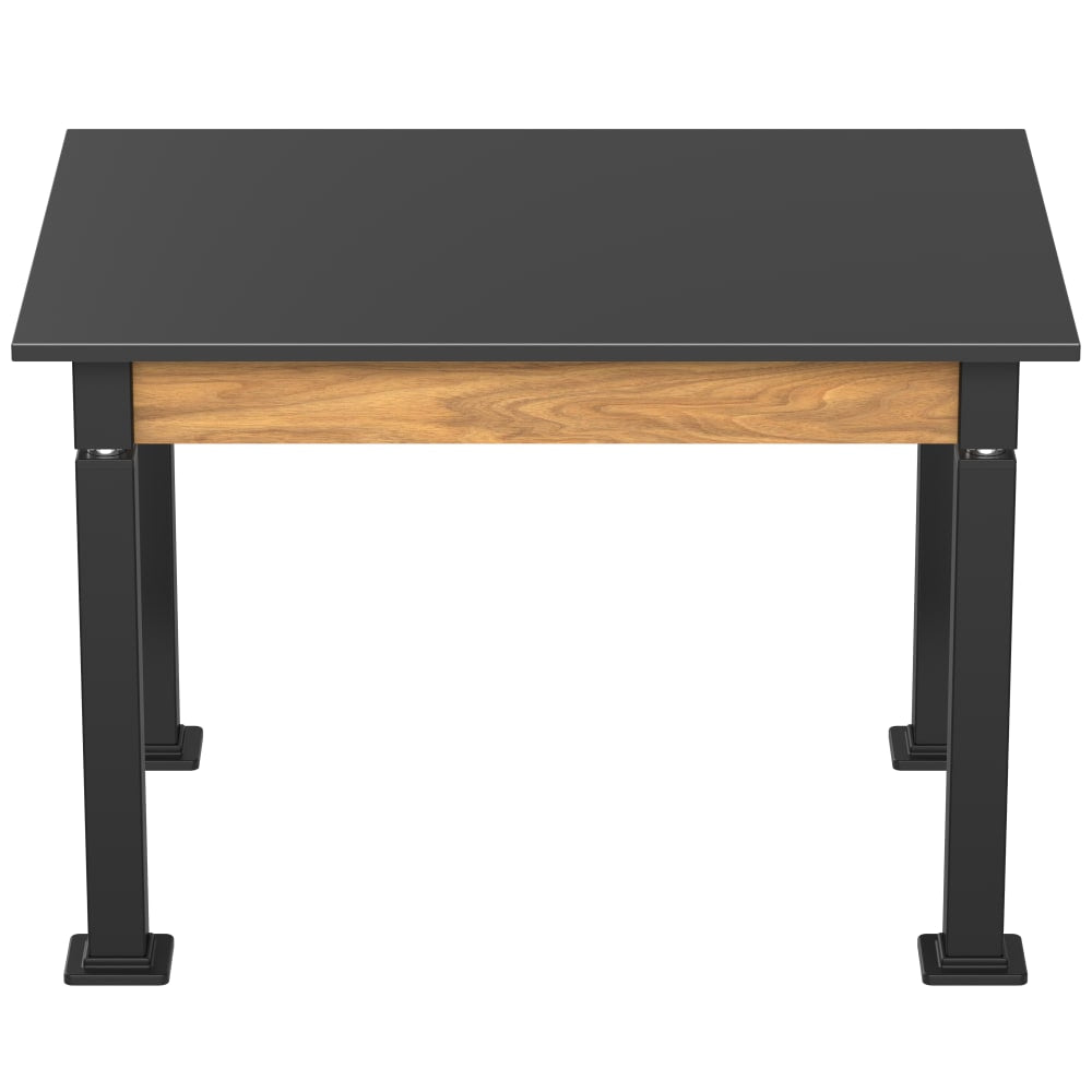 National Public Seating Heavy Duty Table with Aero - Lift Legs Wood Frame 30"W x 42"L x 27 - 42"H (NPS - ALT10 - WA - 3042X) - SchoolOutlet