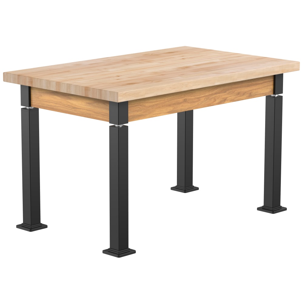 National Public Seating Heavy Duty Table with Aero - Lift Legs Wood Frame 30"W x 48"L x 27 - 42"H (NPS - ALT10 - WA - 3048X) - SchoolOutlet