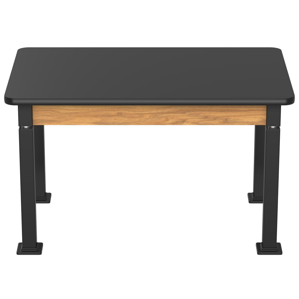 National Public Seating Heavy Duty Table with Aero - Lift Legs Wood Frame 30"W x 48"L x 27 - 42"H (NPS - ALT10 - WA - 3048X) - SchoolOutlet