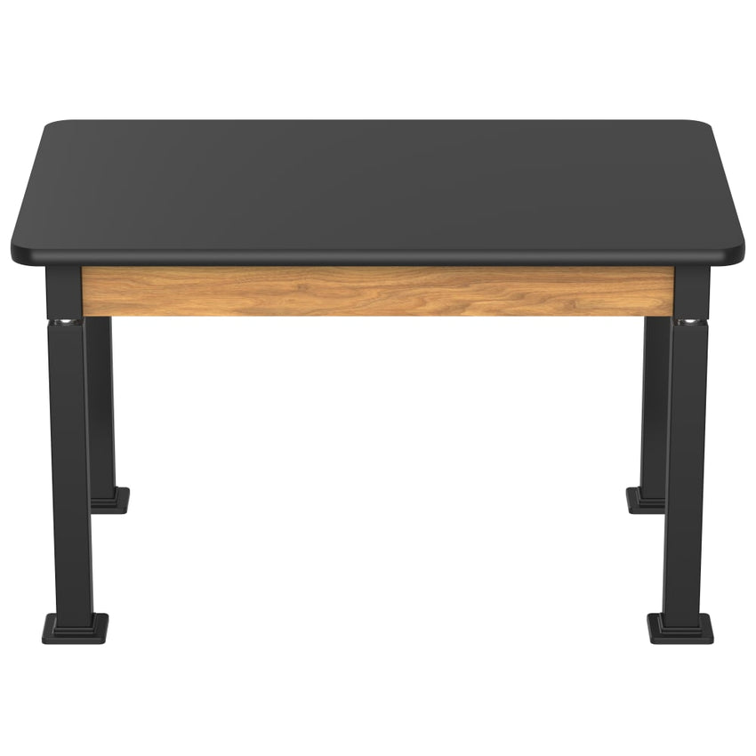 National Public Seating Heavy Duty Table with Aero - Lift Legs Wood Frame 30"W x 48"L x 27 - 42"H (NPS - ALT10 - WA - 3048X) - SchoolOutlet