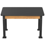 National Public Seating Heavy Duty Table with Aero - Lift Legs Wood Frame 30