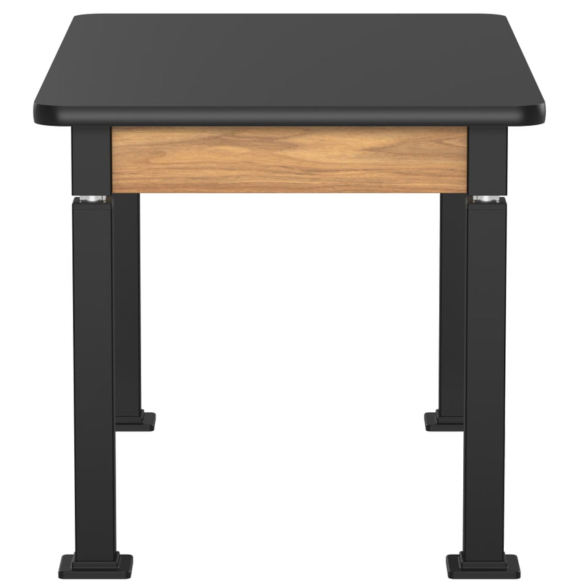 National Public Seating Heavy Duty Table with Aero - Lift Legs Wood Frame 30"W x 48"L x 27 - 42"H (NPS - ALT10 - WA - 3048X) - SchoolOutlet