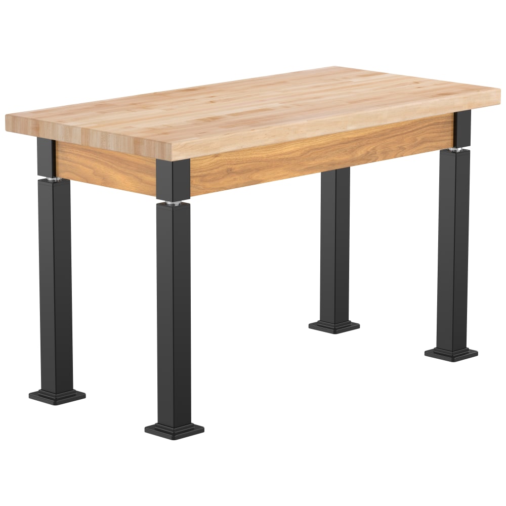 National Public Seating Heavy Duty Table with Aero - Lift Legs Wood Frame 30"W x 60"D x 24 - 32"H (NPS - ALT10 - WA - 3060X) - SchoolOutlet