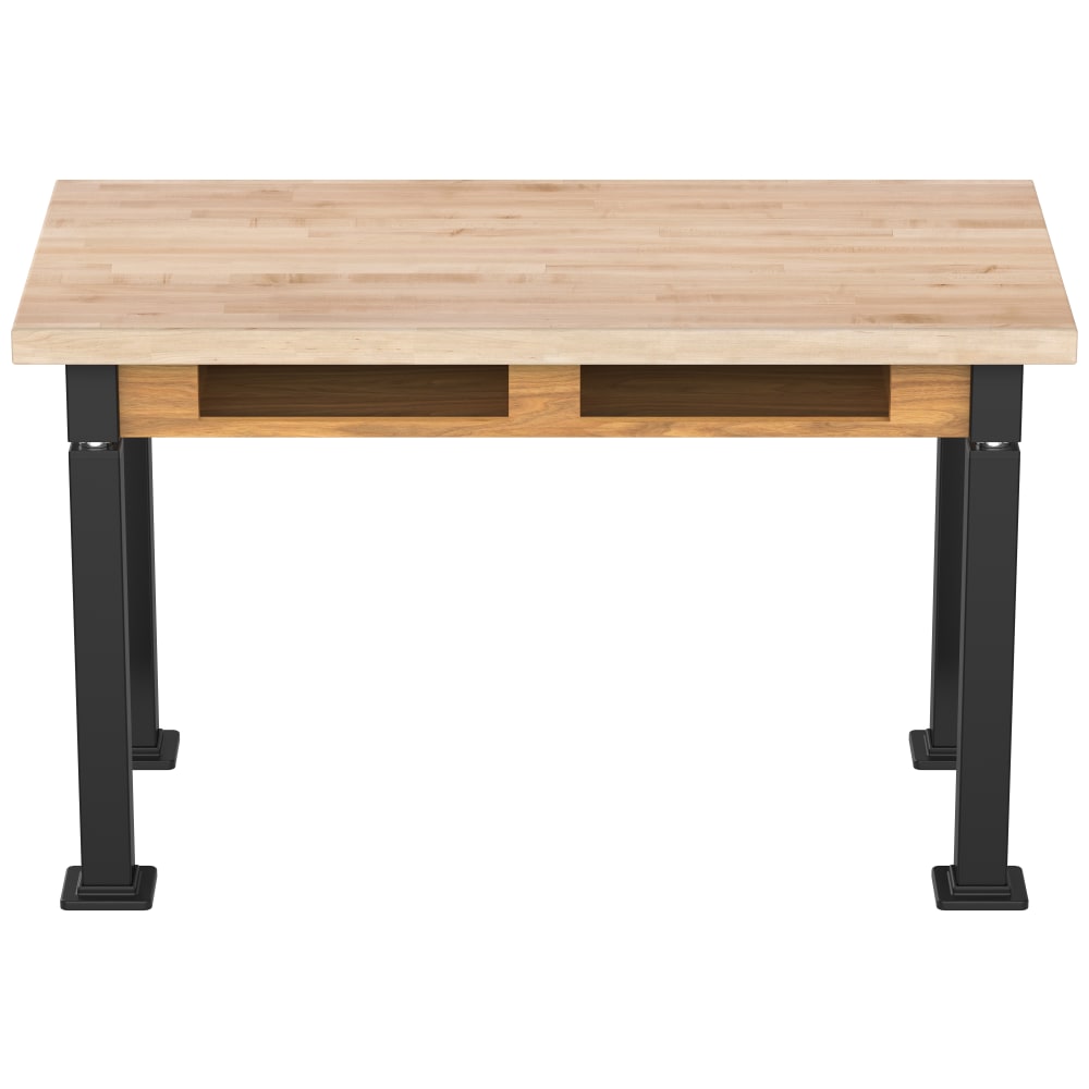 National Public Seating Heavy Duty Table with Aero - Lift Legs Wood Frame 30"W x 60"D x 24 - 32"H (NPS - ALT10 - WA - 3060X) - SchoolOutlet
