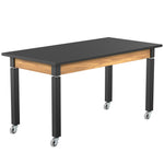National Public Seating Heavy Duty Table with Aero - Lift Legs Wood Frame 30